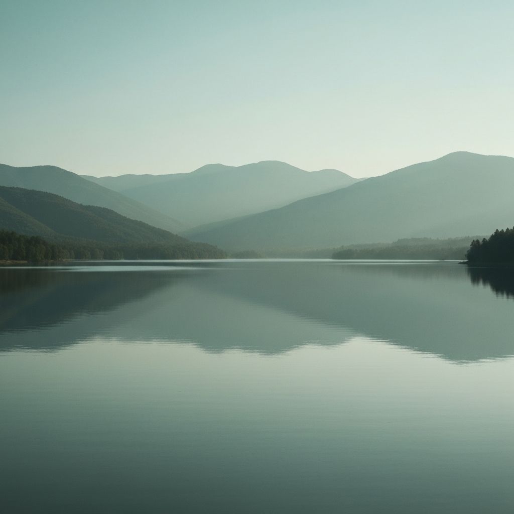 Peaceful natural landscape representing balanced lifestyle